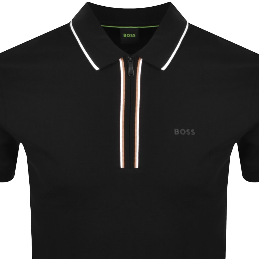 BOSS Slim Fit Philix Polo T Shirt Black | Mainline Menswear us